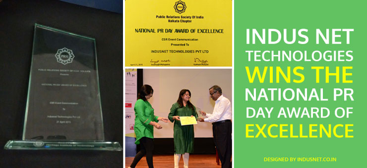 Indus Net Technologies Wins the National PR Day Award of Excellence