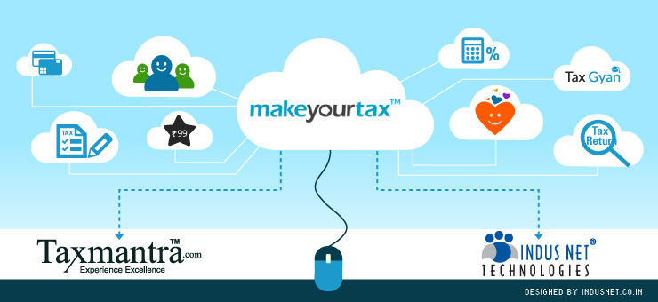 Makeyourtax.com, a cloud based tax filing application launched by Indus Net Technologies and Taxmantra
